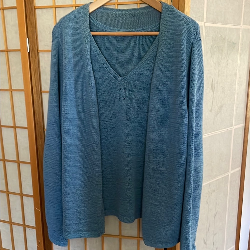 Pendleton Blue Sweater set